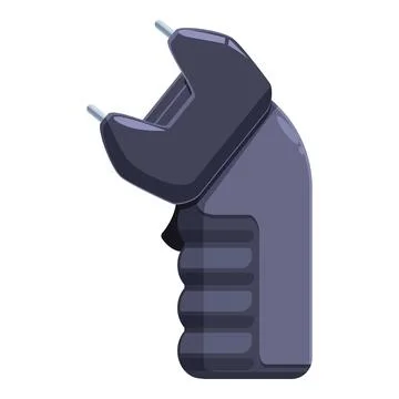 Electroshock weapon for self protection is disabling an attacker Stock Illustration