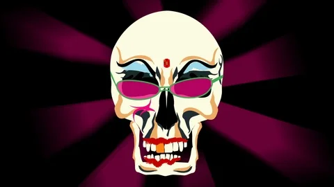 ElectroSkull Stock Footage 118949215