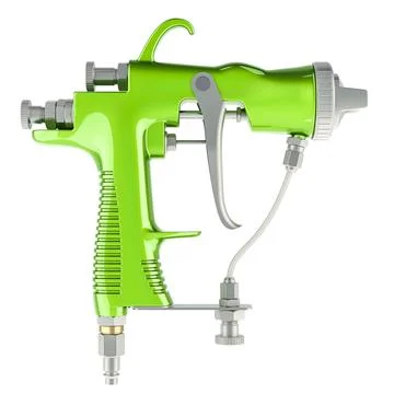 Electrostatic air spray gun, 3D rendering 库存插图