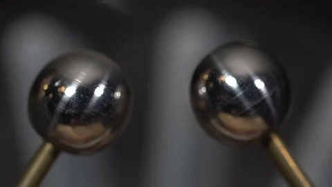 Electrostatic machine produces a spark Stock Footage 73049912