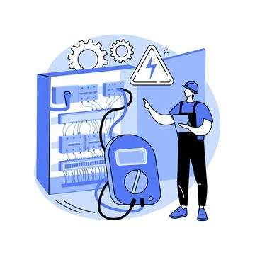 Electrotechnology abstract concept vector illustration. 스톡 일러스트