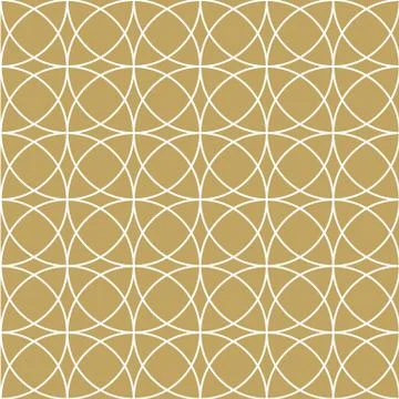 Elegan Gold Circle Pattern Illustrazione stock
