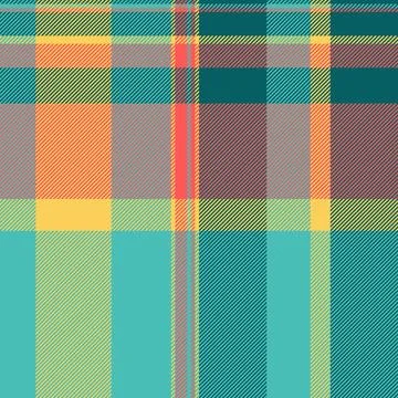 Elegance check background fabric, spring vector texture seamless. Worn patt.. Stock Illustration