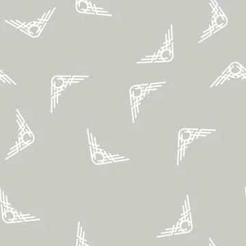 Elegance corner line vector seamless pattern flat Stock Illustration