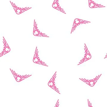 Elegance corner vector seamless pattern flat Stock Illustration