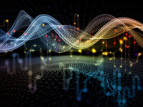 Elegance of Data Transfers Illustrazione stock