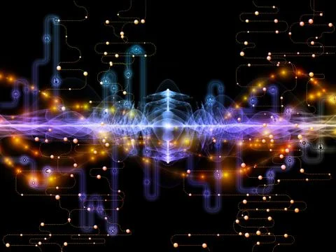 Elegance of Data Transfers Stock Illustration