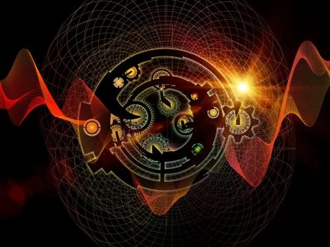 Elegance of Digital Processing 스톡 일러스트