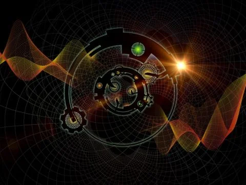 Elegance of Digital Processing 스톡 일러스트