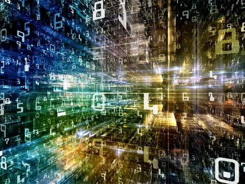 Elegance of Digital Space Illustrazione stock