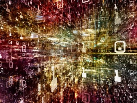 Elegance of Digital Space Stock Illustration