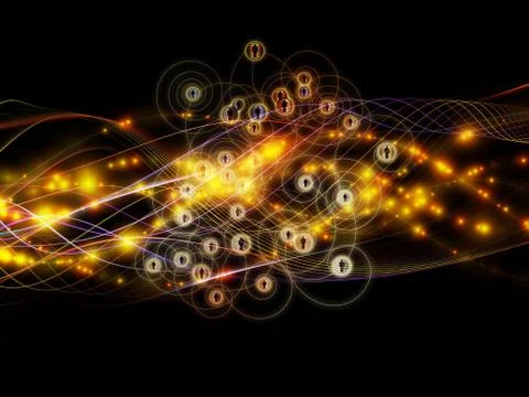 Elegance of Dynamic Network Illustrazione stock