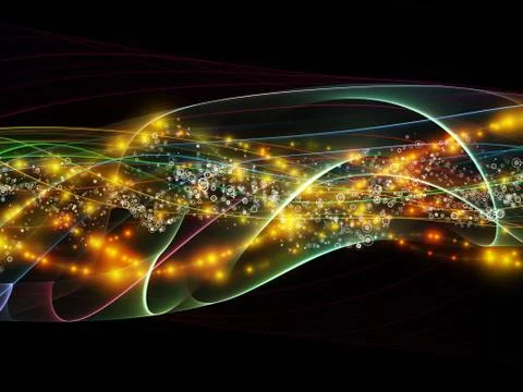 Elegance of Dynamic Network 스톡 일러스트