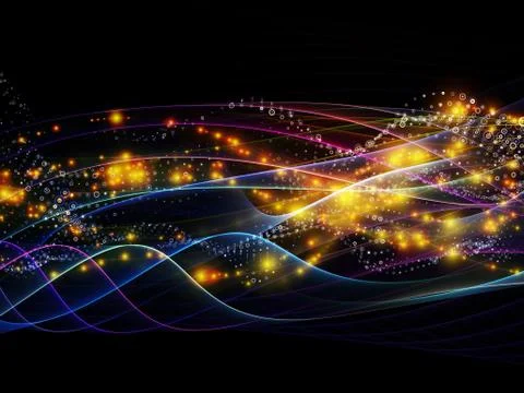 Elegance of Dynamic Network Stock Illustration