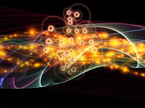 Elegance of Dynamic Network Illustrazione stock