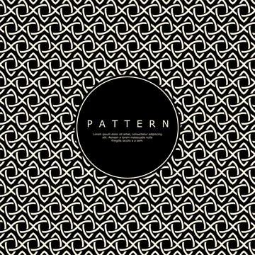 Elegance flower line abstract pattern design. Geometry floral pattern vector. Stock Illustration