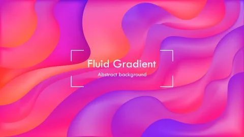 Elegance fluid gradient abstract background,stylish poster flyer web social m Stock Illustration