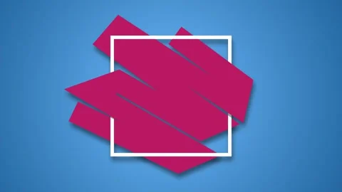 Elegance frame motion promotion retro style blue background 4K Stockbeeldmateriaal 265533595