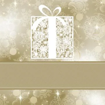 Elegance gift box. EPS 8 Ilustração Stock