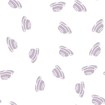 Elegance hat glyph vector seamless pattern Stockillustratie