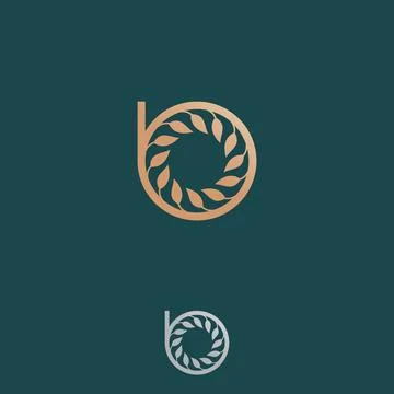 Elegance letter B with leaf for your best business symbol イラスト素材