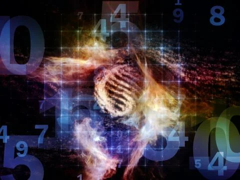 Elegance of Numbers Stock Illustration