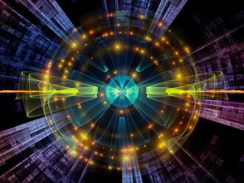 Elegance of Radial Oscillation Illustrazione stock