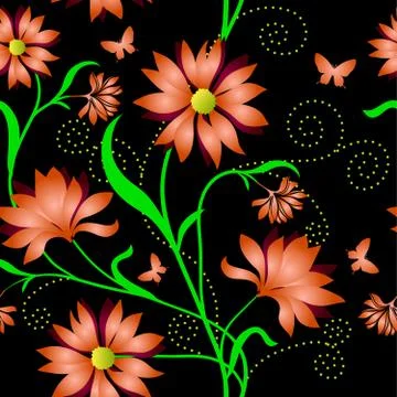 Elegance seamless color pattern on background, vector illustration 스톡 일러스트