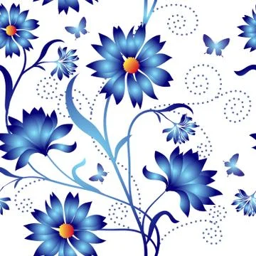 Elegance seamless color pattern on background, vector illustration 스톡 일러스트