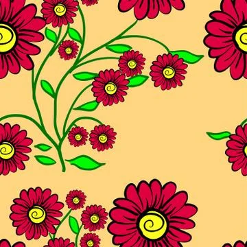Elegance seamless color pattern on background, vector illustration 스톡 일러스트