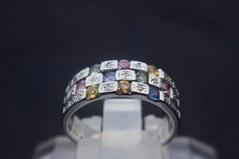 Elegance Silver Ring Stock Photos