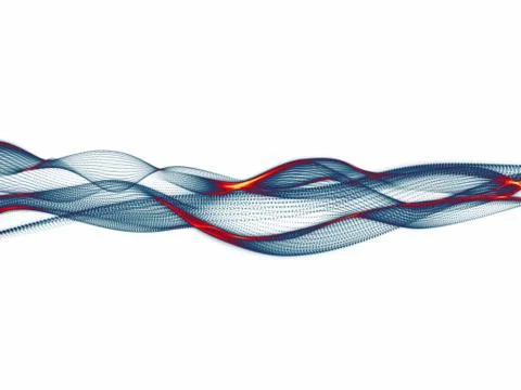Elegance of Sine Wave Stock Illustration