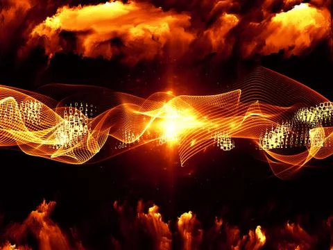 Elegance of Sine Wave Stockillustratie