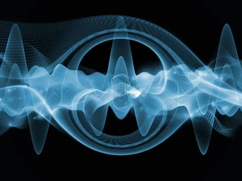 Elegance of Sound Wave Stock Illustration
