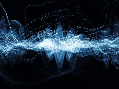 Elegance of Sound Wave Stock Illustration