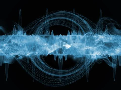 Elegance of Sound Wave Stock Illustration