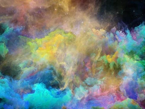 Elegance of Space Nebula Stock Illustration