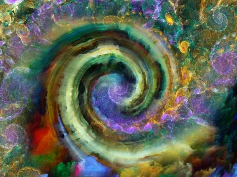 Elegance of Spiral Pattern Illustrazione stock