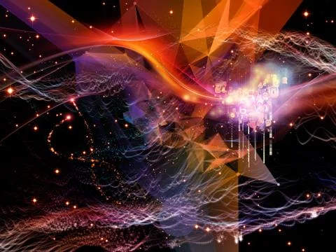 Elegance of Virtual World Stockillustratie