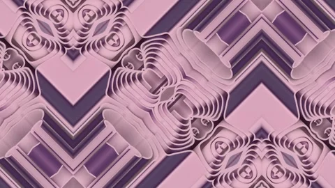 Elegant 3D Crystal Geometric Matrix Loop Background Stock Footage 337935306
