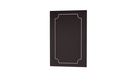Elegant 3D rendering of a minimalist black book with white accents Stock Footage 285354950