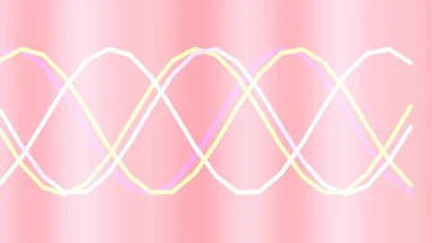 Elegant abstract audio equalizer wave on soft gradient pink background. Stock Footage 336772853