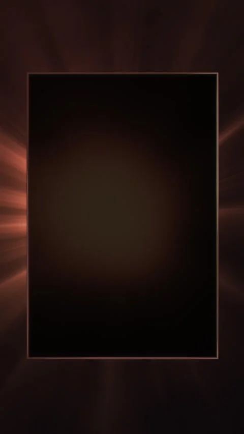 Elegant abstract background with copper frames, sunburst of light rays animat Stock Footage 314134334