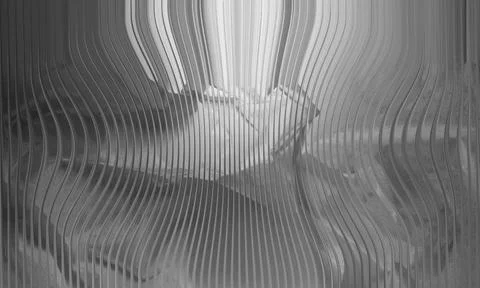 Elegant Abstract Background with Flowing Vertical Wavy Lines and Subtle Mon.. 스톡 일러스트