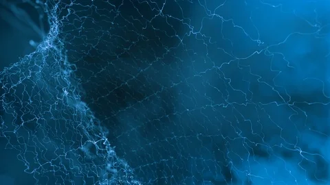 Elegant abstract background with glittering strings floating slowly Stock Footage 108334198