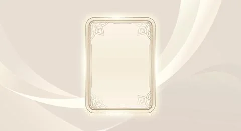 Elegant abstract background glowing vertical rectangular frame with ornate .. Stock Illustration