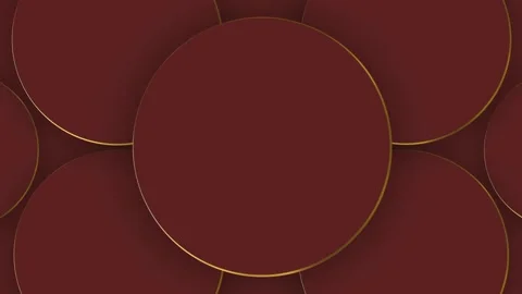 Elegant abstract background with overlapping dark red circular layers Stock-Footage 345972889