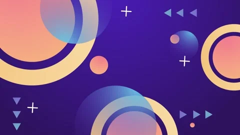 Elegant abstract background with overlapping geometric elements and gradient Vídeos de archivo 330567664