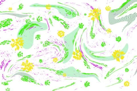 An elegant abstract background on the theme of spring fantasies. Stock Photos