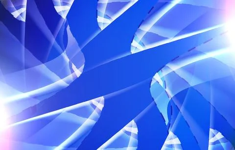 Elegant abstract blue background with smooth flowing curves Stock-Illustration